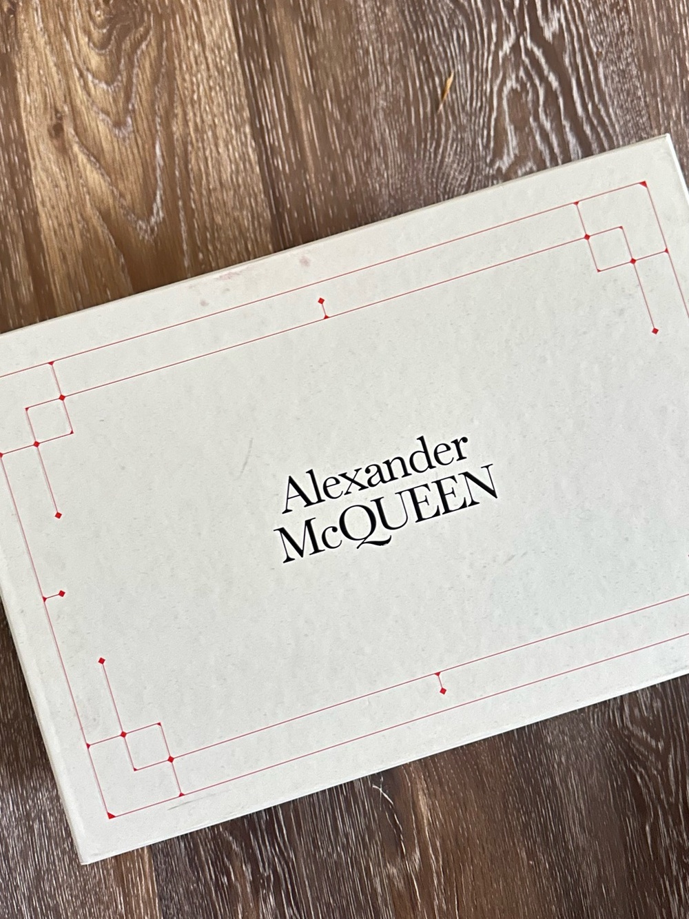 Alexander McQueen White Sneaker with Red Trim - Picture 11 of 14